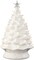 Ceramic Christmas Tree, Hand Painted Green Tabletop Tree with 74 Multicolor LED Bulbs & Star Topper